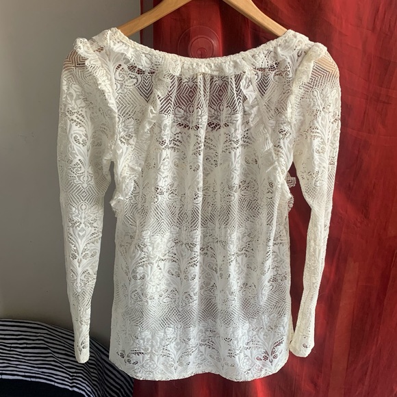 Stunning Zimmerman white creamy lace top - Picture 3 of 6